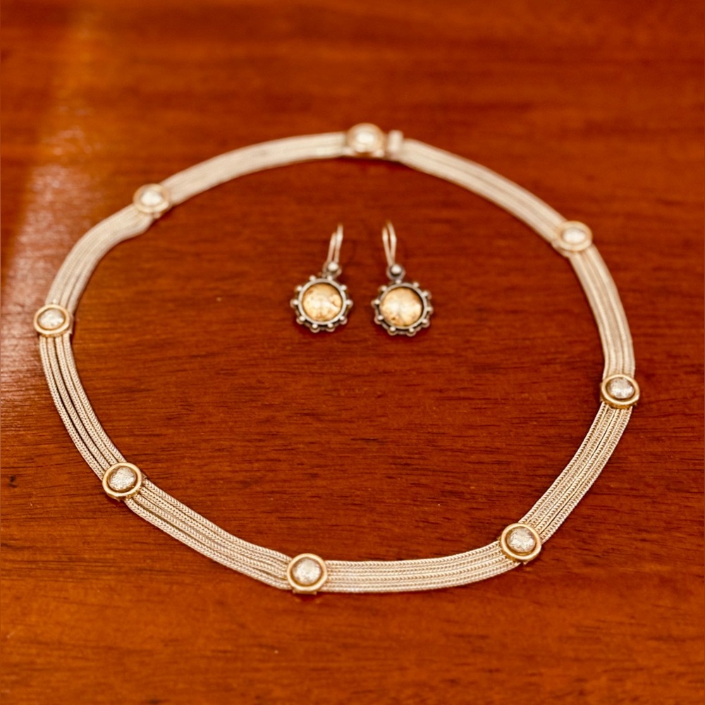 Vermeil Anatoli Necklace & Earring Set